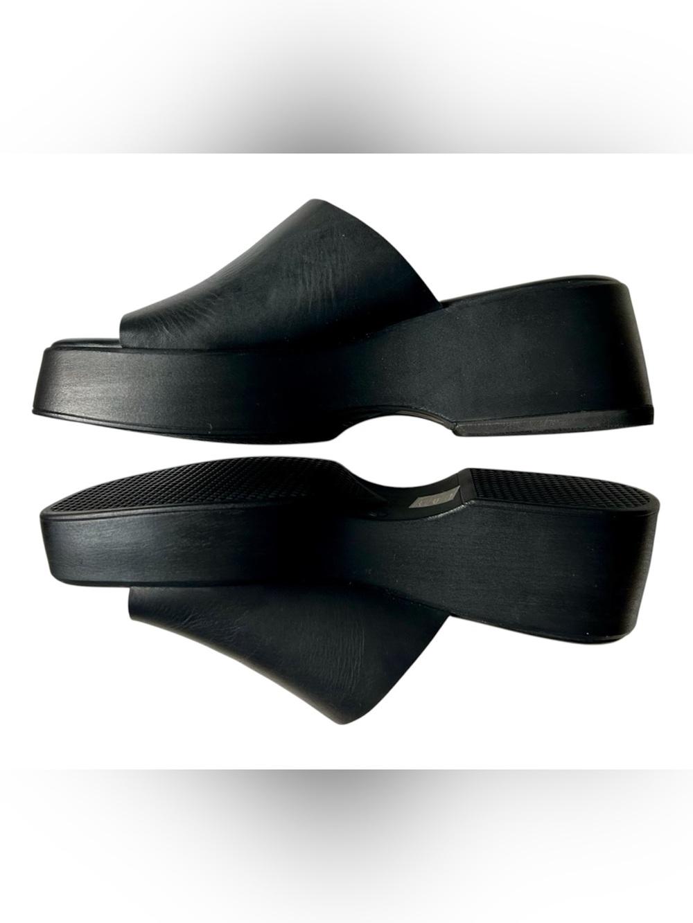 L’Intervalle Black Platform Mules - UK Size 41 (US 10)